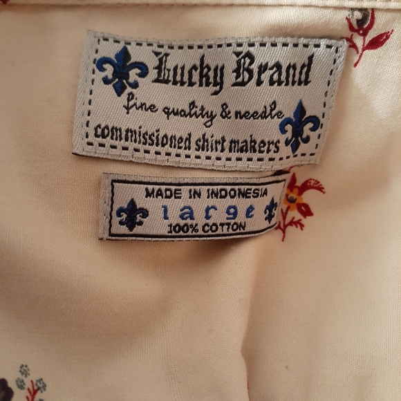 Lucky Brand shirt nwot large floral - Picture 4 of 7